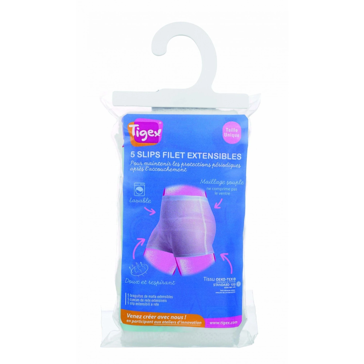 Lot De 5 Culottes Filet Extensible TU 2 Lot De 5 Culottes Filet Extensible TU – Image 2