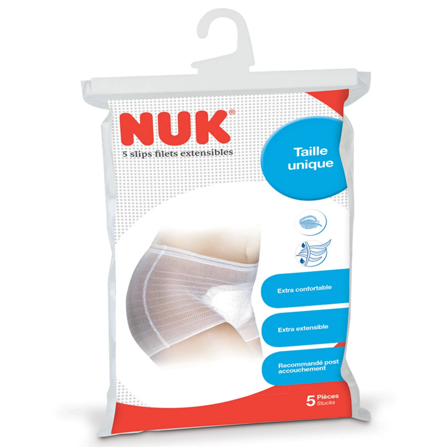 NUK Lot De 5 Culottes Filets Extensibles TU 4 NUK Lot De 5 Culottes Filets Extensibles TU – Image 4