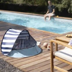 BabyMoov Tente De Jeux Anti-UV 3-en-1 Aquani Marinière -Lilliputiens Soldes aquani mariniere babymoov OG