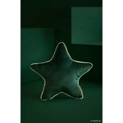 Coussin étoile Aristote Velvet Jungle Green -Lilliputiens Soldes aristote star velvet cushion 40x40 jungle green nobodinoz OF