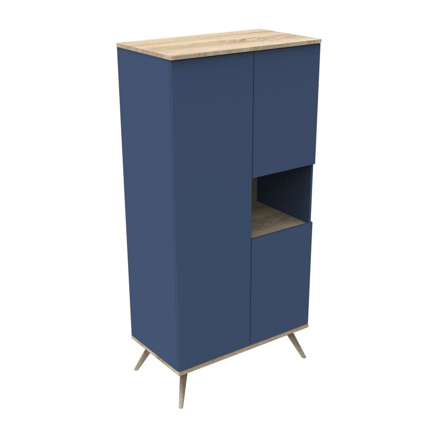 Armoire Boreale Bleu Nuit 1 Armoire Boreale Bleu Nuit