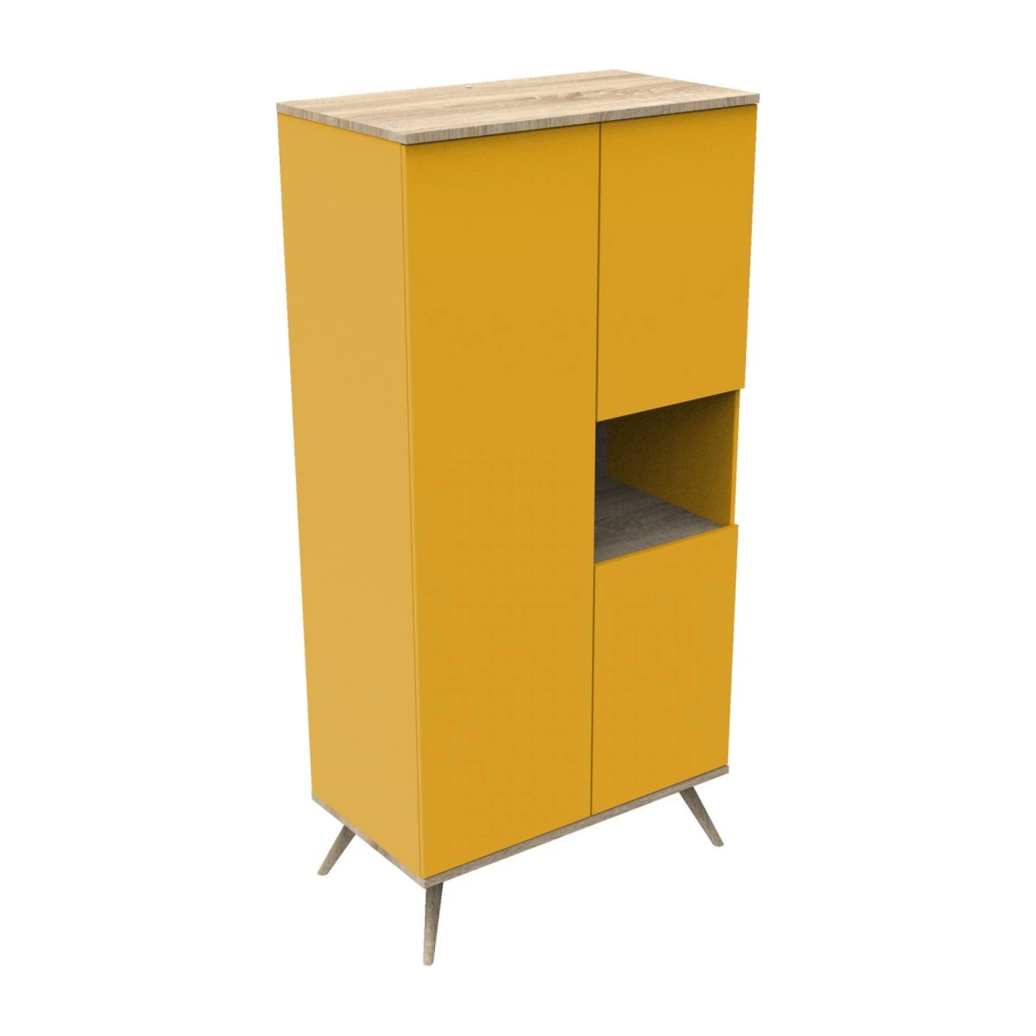 Armoire Boreale Jaune Mimosa 1 Armoire Boreale Jaune Mimosa