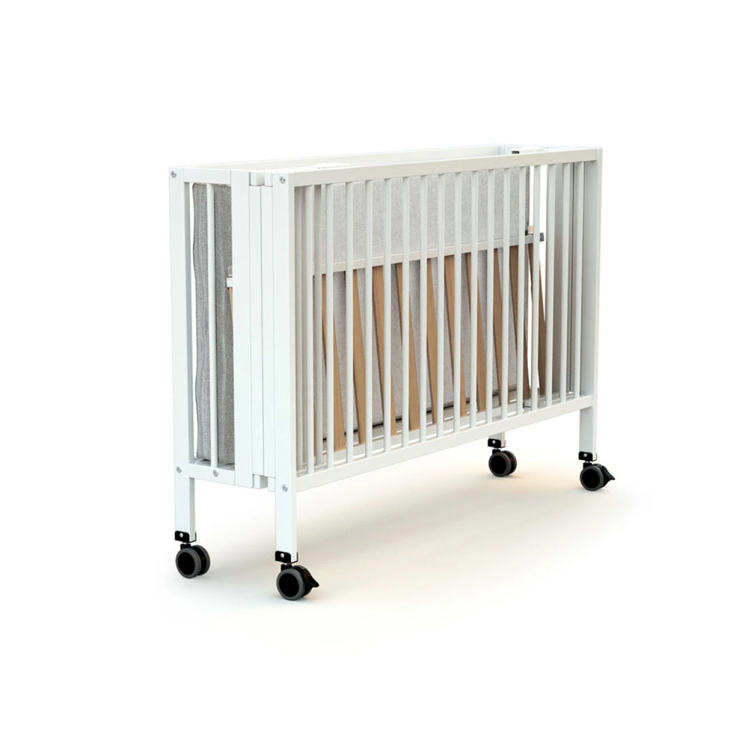 Lit Bébé Pliant Confort 60x120 Cm Blanc 2 Lit Bébé Pliant Confort 60x120 Cm Blanc – Image 2