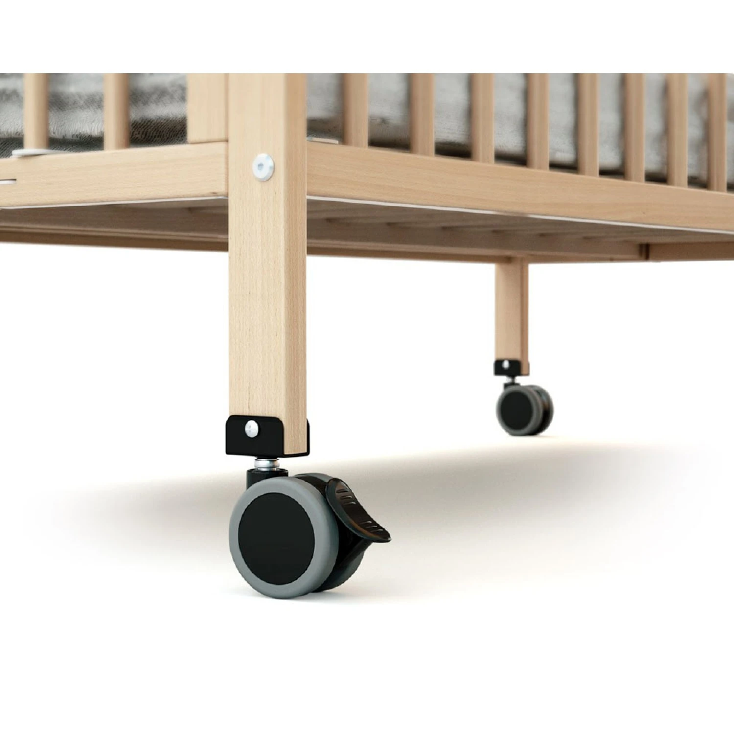 Lit Bébé Pliant Confort 60x120 Cm Blanc 3 Lit Bébé Pliant Confort 60x120 Cm Blanc – Image 3