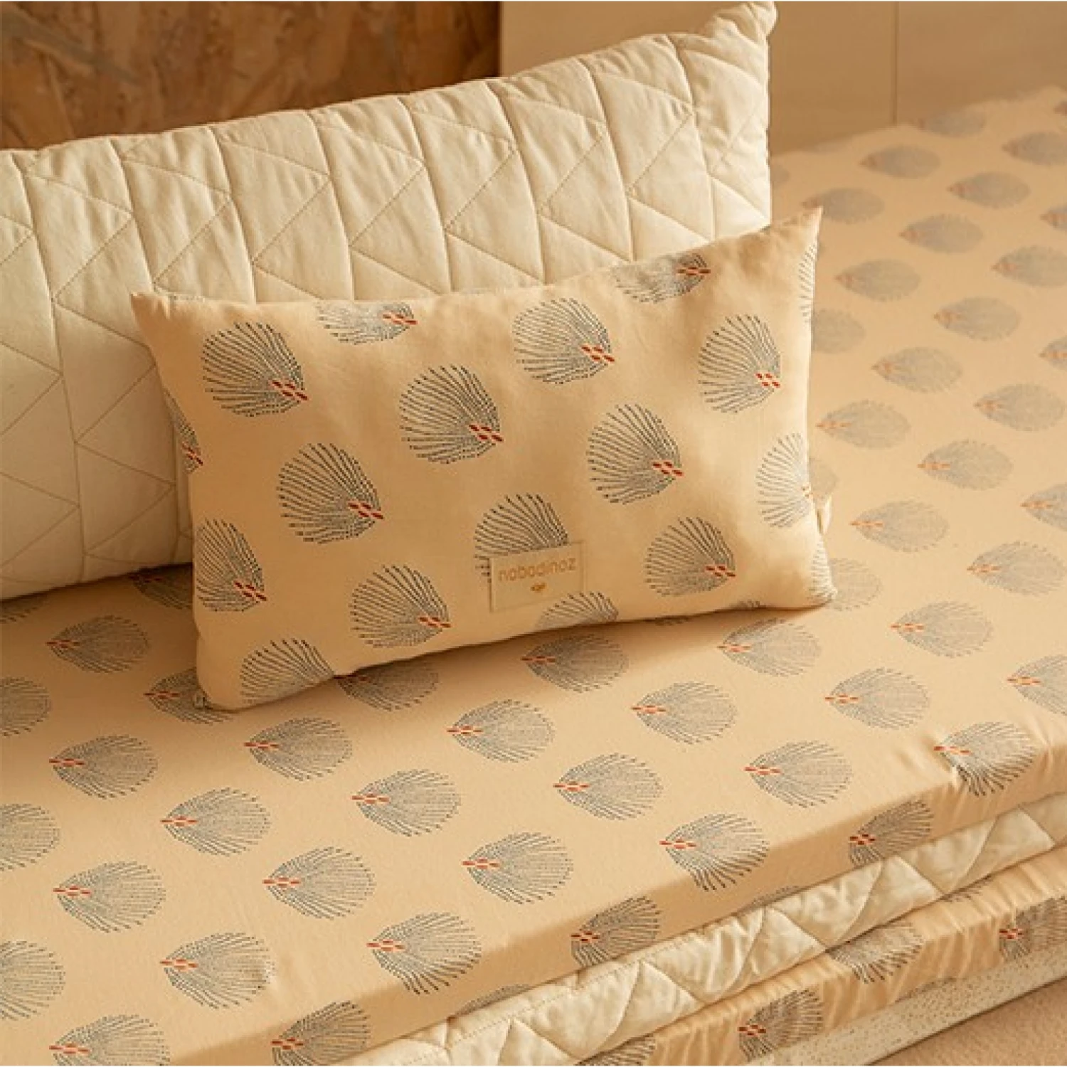 Matelas De Sol Coton Bio St Barth Blue Gatsby Cream 3 Matelas De Sol Coton Bio St Barth Blue Gatsby Cream – Image 3