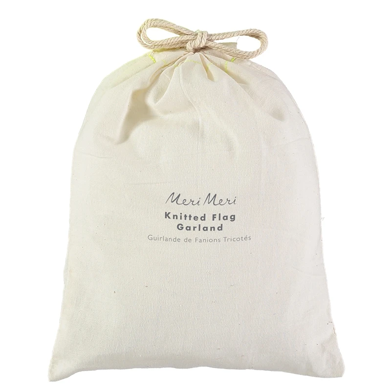 Meri-Meri Guirlande Fanions Bleus Tricotés 2 Meri-Meri Guirlande Fanions Bleus Tricotés – Image 2