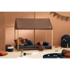 Cabane Majestic Blue Brown Stripes -Lilliputiens Soldes cabane majestic nobodinoz OC