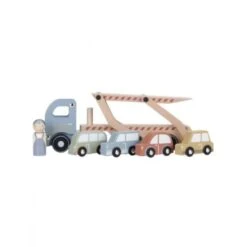 Little Dutch Camion Transporteur En Bois -Lilliputiens Soldes camion transporteur en bois baby to love OG