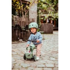 Scoot & Ride Casque Pour Enfant Taille XS Lifestyle Lignes Vertes -Lilliputiens Soldes casque xs lifestyle lignes vertes scoot ride OE