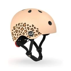 Scoot & Ride Casque Pour Enfant Taille XS Lifestyle Leopard -Lilliputiens Soldes casque xs motif leopard scoot ride OC