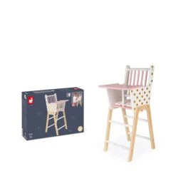 Janod Chaise Haute Poupée Candy Chic -Lilliputiens Soldes chaise haute candy chic janod OD
