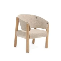 Chaise Enfant SABA Beige En Hêtre Brut