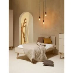 Chambre Duo Lit Bébé 70x140 Cm + Commode Avec Plan à Langer Flow Argile & Oak -Lilliputiens Soldes chambre duo lit 140 x 70 cm commode avec plan a langer flow argile oak quax OD