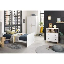 Chambre Duo Lit évolutif Bébé Combiné 60x120 Cm En 90x190 Cm + Armoire Oslo Goutte 17 Chambre Duo Lit évolutif Bébé Combiné 60x120 Cm En 90x190 Cm + Armoire Oslo Goutte -Lilliputiens Soldes chambre lit combine armoire oslo goutte sauthon meubles OI