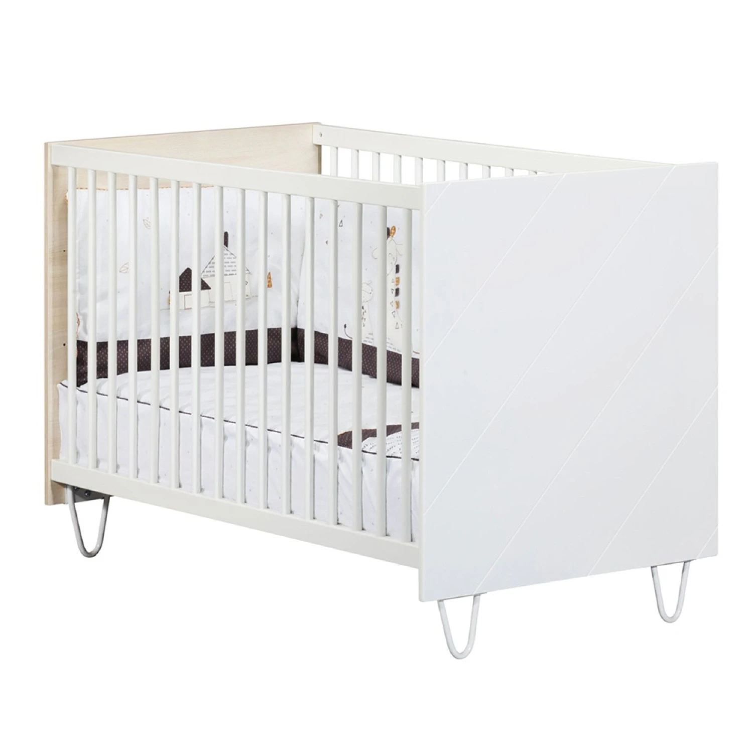 Chambre Trio Lit 60x120 Cm + Armoire + Commode Happy 3 Chambre Trio Lit 60x120 Cm + Armoire + Commode Happy – Image 3