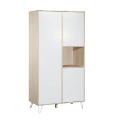 Chambre Trio Lit évolutif Bébé Little Big Bed 70x140 Cm + Armoire + Commode Happy -Lilliputiens Soldes chambre trio lit little big bed 140 x 70 commode armoire happy sauthon meubles OD