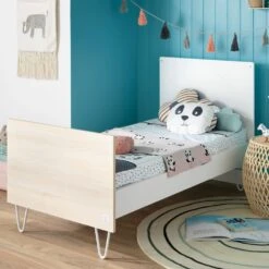 Chambre Trio Lit évolutif Bébé Little Big Bed 70x140 Cm + Armoire + Commode Happy -Lilliputiens Soldes chambre trio lit little big bed 140 x 70 commode armoire happy sauthon meubles ON