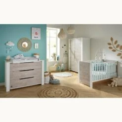 Chambre Trio Lit évolutif Bébé Little Big Bed 70x140 Cm + Armoire + Commode Loft Bois 17 Chambre Trio Lit évolutif Bébé Little Big Bed 70x140 Cm + Armoire + Commode Loft Bois -Lilliputiens Soldes chambre trio lit little big bed 140 x 70 commode armoire loft bois sauthon meubles OH