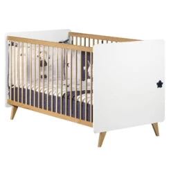 Chambre Trio évolutif Bébé Lit Little Big Bed 70x140 Cm + Armoire + Commode Oslo Etoile -Lilliputiens Soldes chambre trio lit little big bed 140 x 70 commode armoire oslo etoile sauthon meubles OD