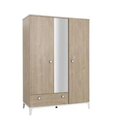 Chambre Trio Lit 70x140 Cm + Armoire 3 Portes + Commode Marcel -Lilliputiens Soldes chambre trio marcel lit 70x140 armoire 3p commode galipette OF