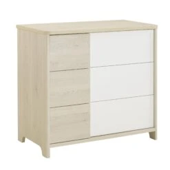 Chambre Trio Lit 70x140 Cm + Armoire + Commode Sacha Pin Blanchi -Lilliputiens Soldes chambre trio sacha pin blanchi lit 70x140 commode armoire galipette OD