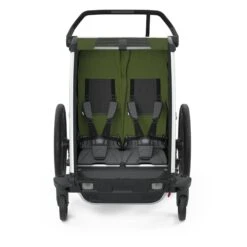Thule Remorque De Vélo Chariot Cab 2 Cypress Green -Lilliputiens Soldes chariot cab 2 cypres green thule OC