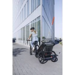 Thule Chariot Lite Biplace 2 Agave -Lilliputiens Soldes chariot lite 2 agave thule OJ