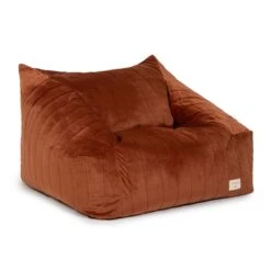 Pouf/Fauteuil Enfant Chelsea Velvet Wild Brown