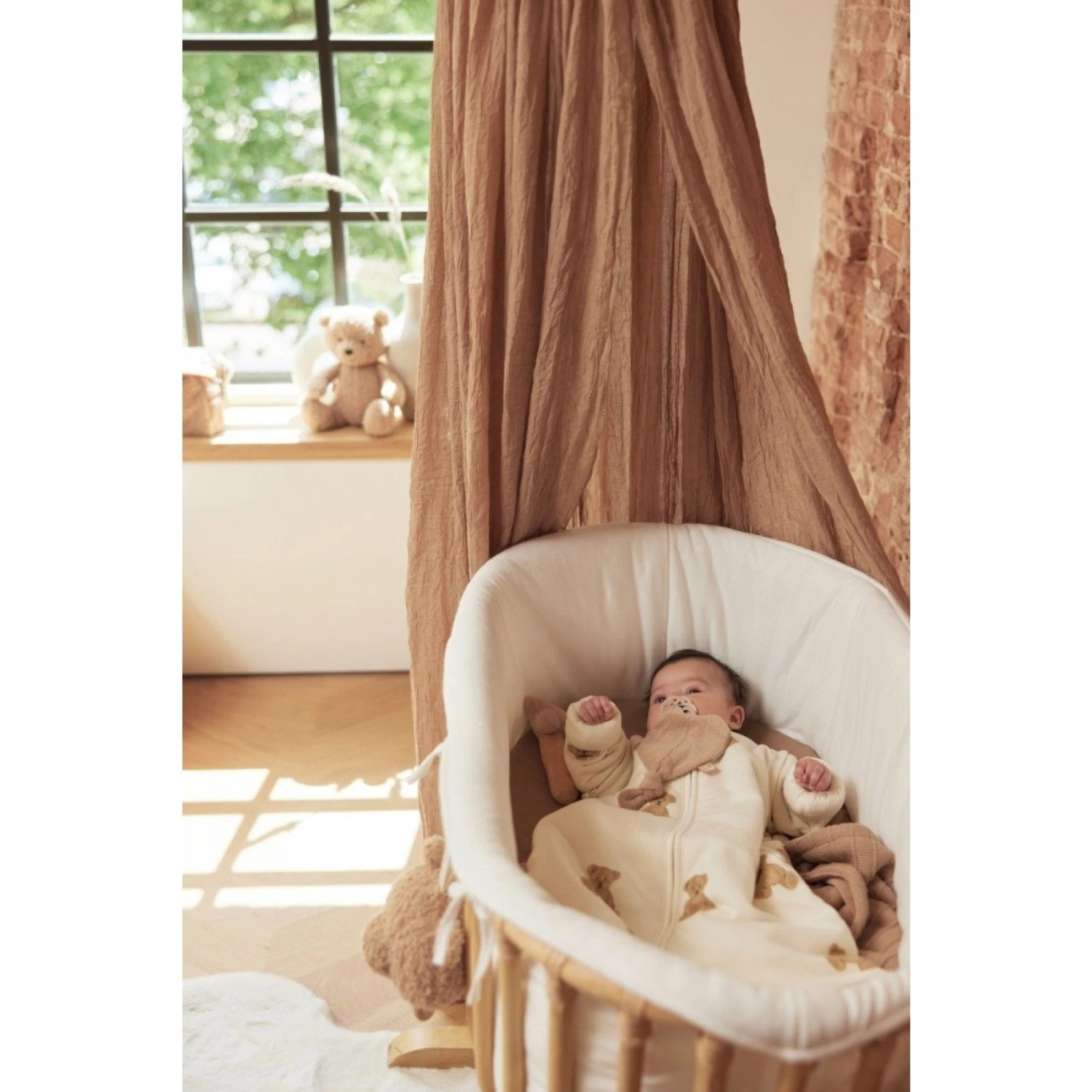 Jollein Ciel De Lit Vintage 155 Cm Biscuit 2 Jollein Ciel De Lit Vintage 155 Cm Biscuit – Image 2