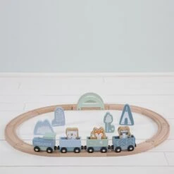 Little Dutch Circuit Train En Bois Adventure Blue -Lilliputiens Soldes circuit train en bois adventure blue little dutch OE