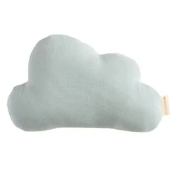 Coussin Nuage Coton Bio Riviera Blue