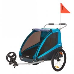Thule Remorque De Vélo Coaster 2 XT Blue -Lilliputiens Soldes coaster 2 xt bike trailerstroll blue thule OD