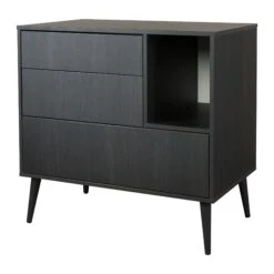 Commode 3 Tiroirs 1 Niche Cocoon Eboni