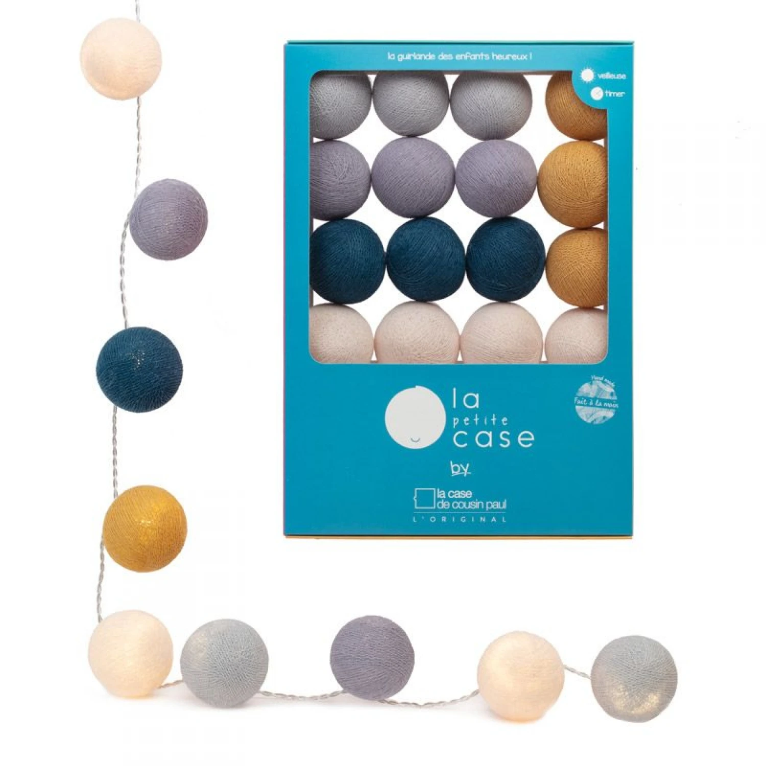 Guirlande La Petite Case 16 Boules Lisa Marie 1 Guirlande La Petite Case 16 Boules Lisa Marie