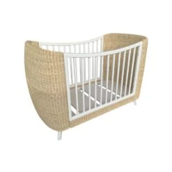 Lit Bébé évolutif Coquillage 70x140 Cm Neige