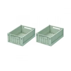 Liewood Lot De 2 Boîtes De Rangement Weston Taille S Peppermint