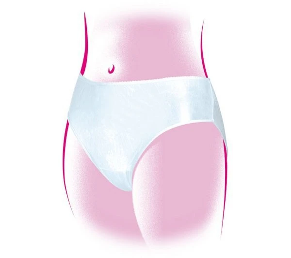 Jané Lot De 5 Slips Jetables Blanc Taille 46-48 1 Jané Lot De 5 Slips Jetables Blanc Taille 46-48