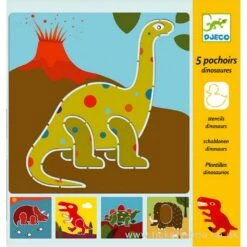 Djeco Lot De 5 Pochoirs Dinosaures