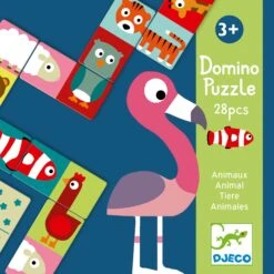 Djeco Jeu éducatif Domino Animo-puzzle