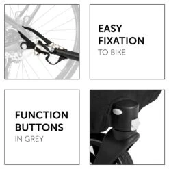 HAUCK Remorque De Vélo Dryk Duo Petrol -Lilliputiens Soldes dryk duo petrol hauck OH