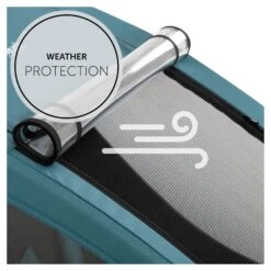 HAUCK Remorque De Vélo Dryk Duo Petrol -Lilliputiens Soldes dryk duo petrol hauck OK