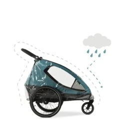HAUCK Habillage Pluie Remorque De Vélo Dryk Duo -Lilliputiens Soldes dryk duo raincover hauck OC