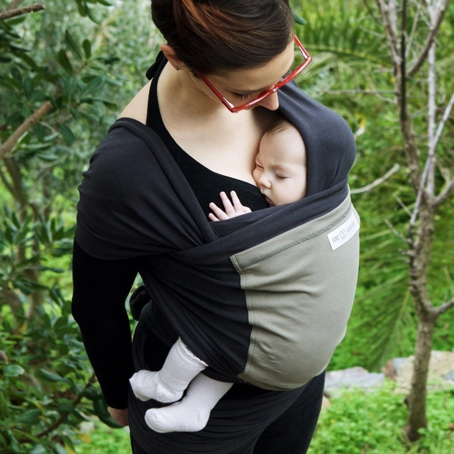 Écharpe De Portage L'originale Anthracite Poche Olive 7 Écharpe De Portage L'originale Anthracite Poche Olive – Image 7