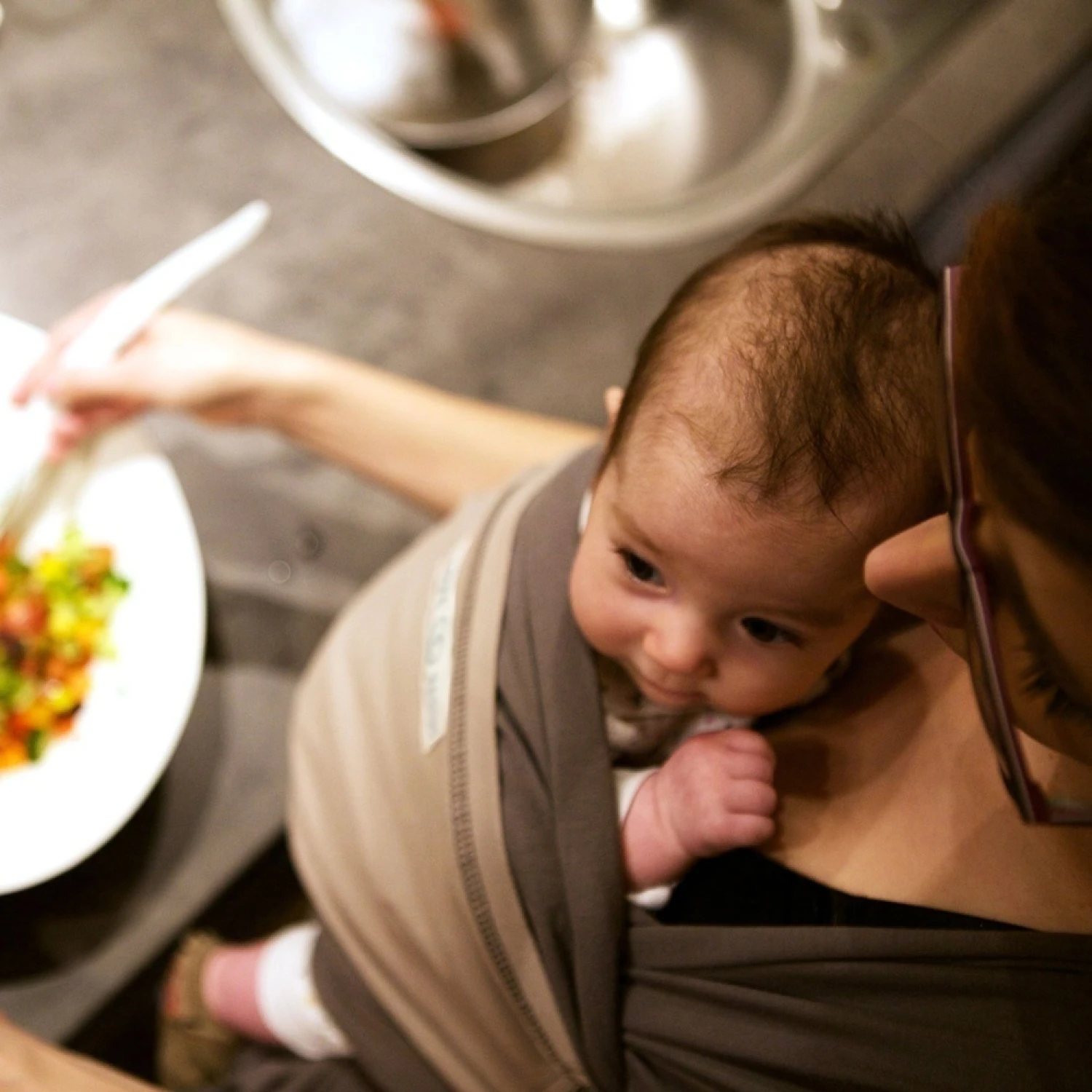 Écharpe De Portage L'originale Anthracite Poche Olive 11 Écharpe De Portage L'originale Anthracite Poche Olive – Image 11