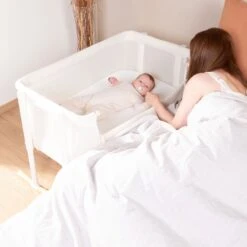 Childhome Lit Cododo Evolux Hêtre Blanc -Lilliputiens Soldes evolux cododo hetre blanc 50x90 childhome OG