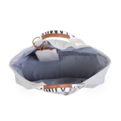 Childhome Sac à Langer Family Bag Signature Canvas Gris -Lilliputiens Soldes family bag signature canvas ecru childhome OC