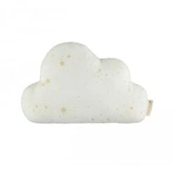 Coussin Nuage Coton Bio Gold Stella White