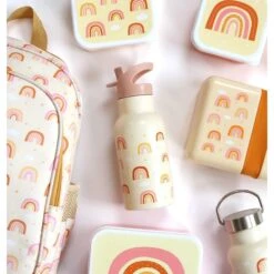 A Little Lovely Company Gourde Isotherme Enfant Arc En Ciel -Lilliputiens Soldes gourde isotherme arc en ciel a little lovely company OD
