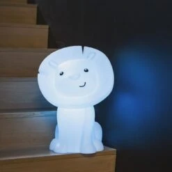 Veilleuse Hakuna Rechargeable Lion - Blanc 7 Veilleuse Hakuna Rechargeable Lion - Blanc -Lilliputiens Soldes hakuna ambiance blanc atelier pierre OD