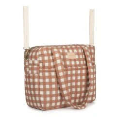 Lilliputiens Soldes -Lilliputiens Soldes hyde park waterproof stroller bag 38x33x16 terracotta checks nobodinoz OB